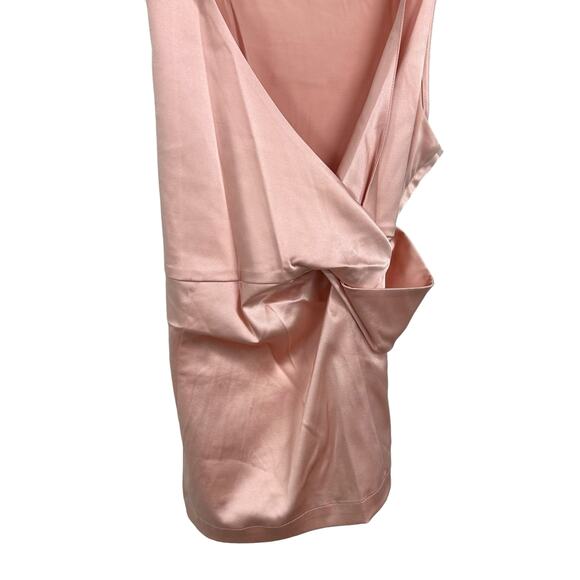 Etcetera Y2K Blush Pink Silk Blend Twist Front Sleeveless Top 4 - Picture 3 of 4